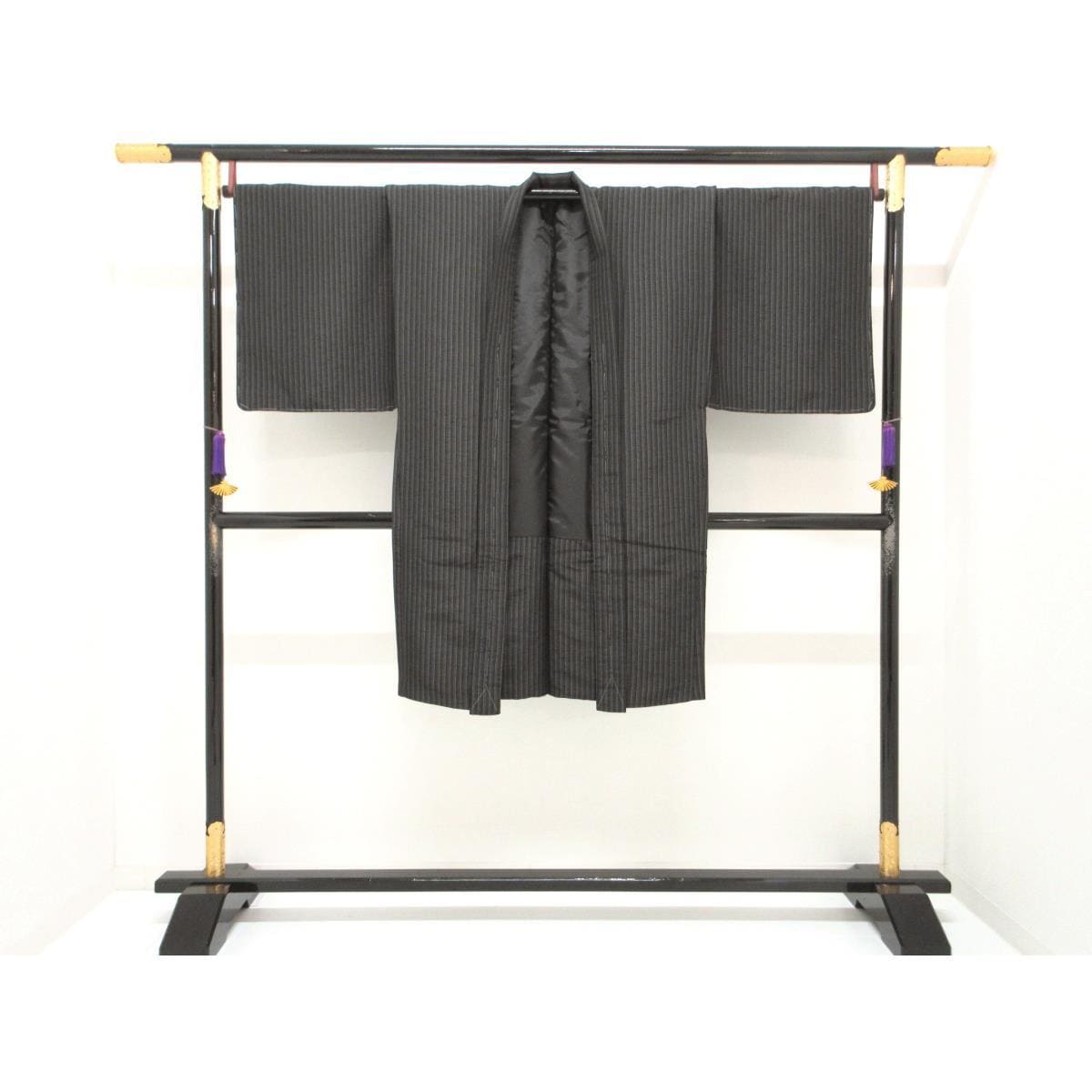 【未使用品】男物　化繊　きもの・羽織　２点セット