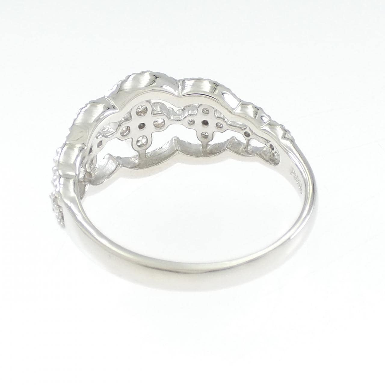 PT900 フラワー ダイヤモンド リング 0.50CT