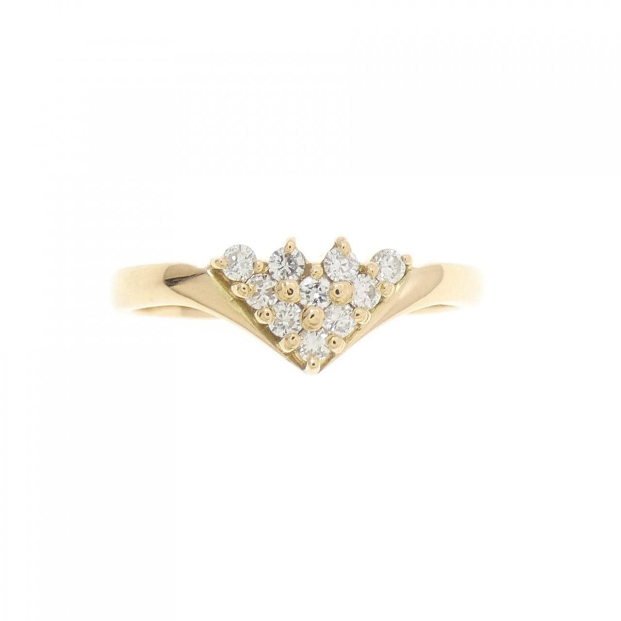 K18YG ダイヤモンド リング 0.13CT