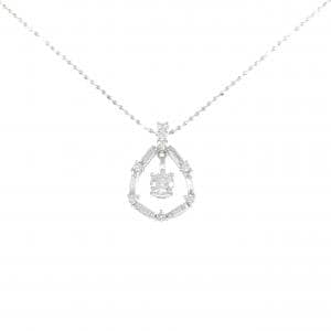 K18WG ダイヤモンド ネックレス 0.19CT