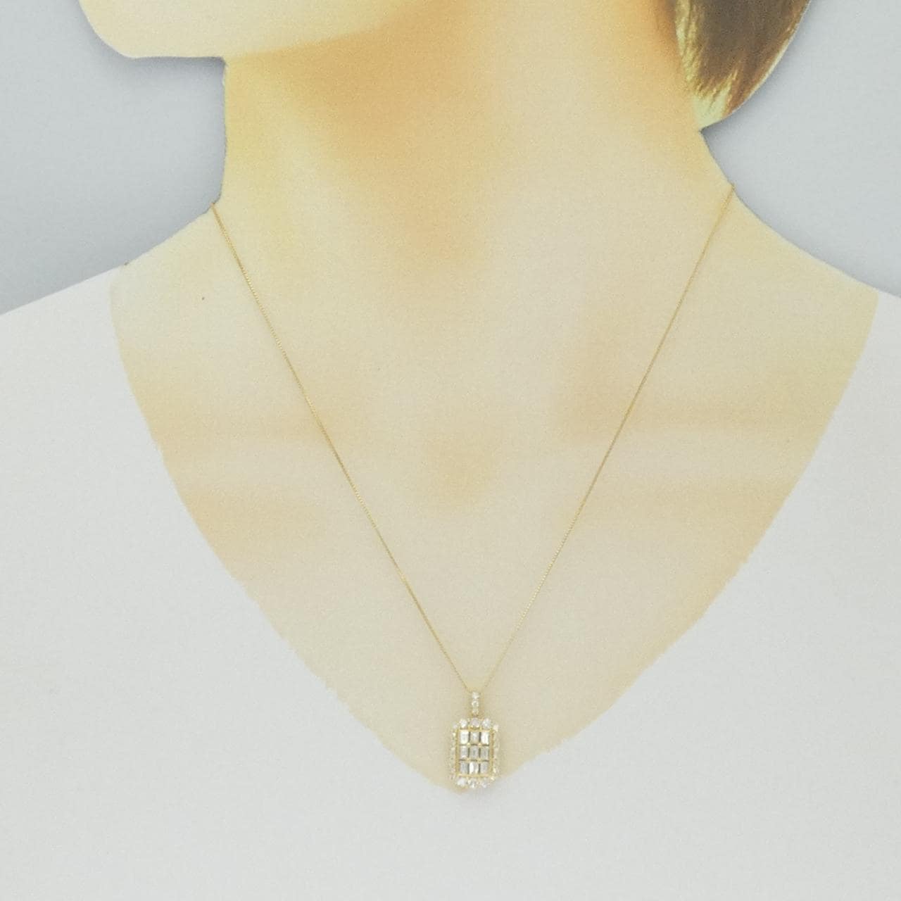 【新品】K18YG ダイヤモンド ネックレス 1.00CT