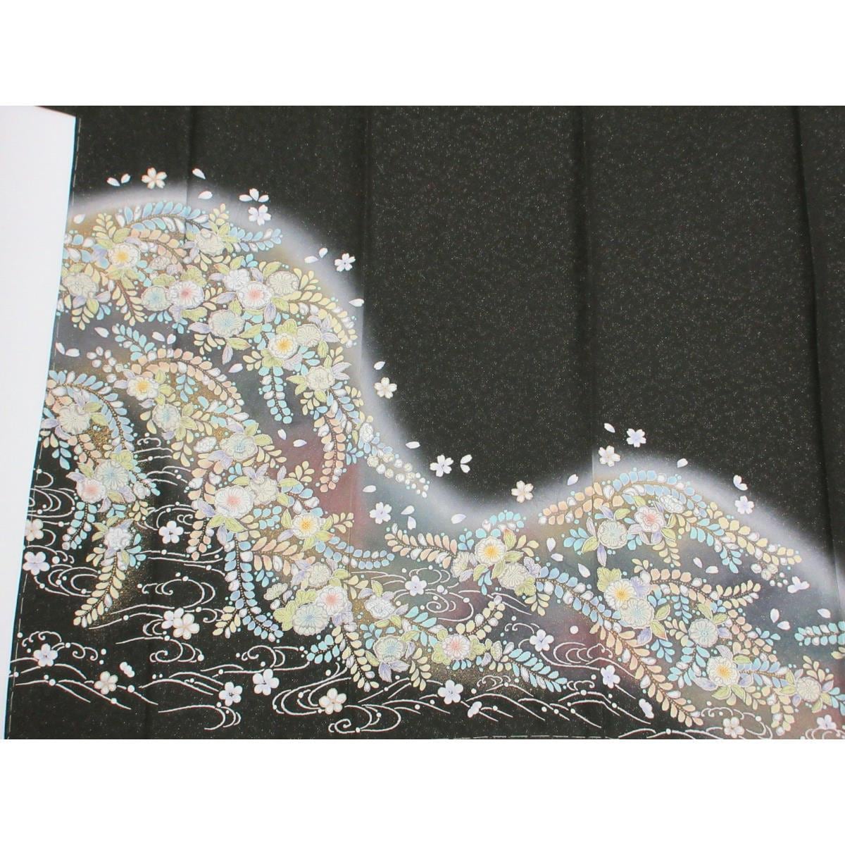 【新品】訪問着　友禅金彩加工