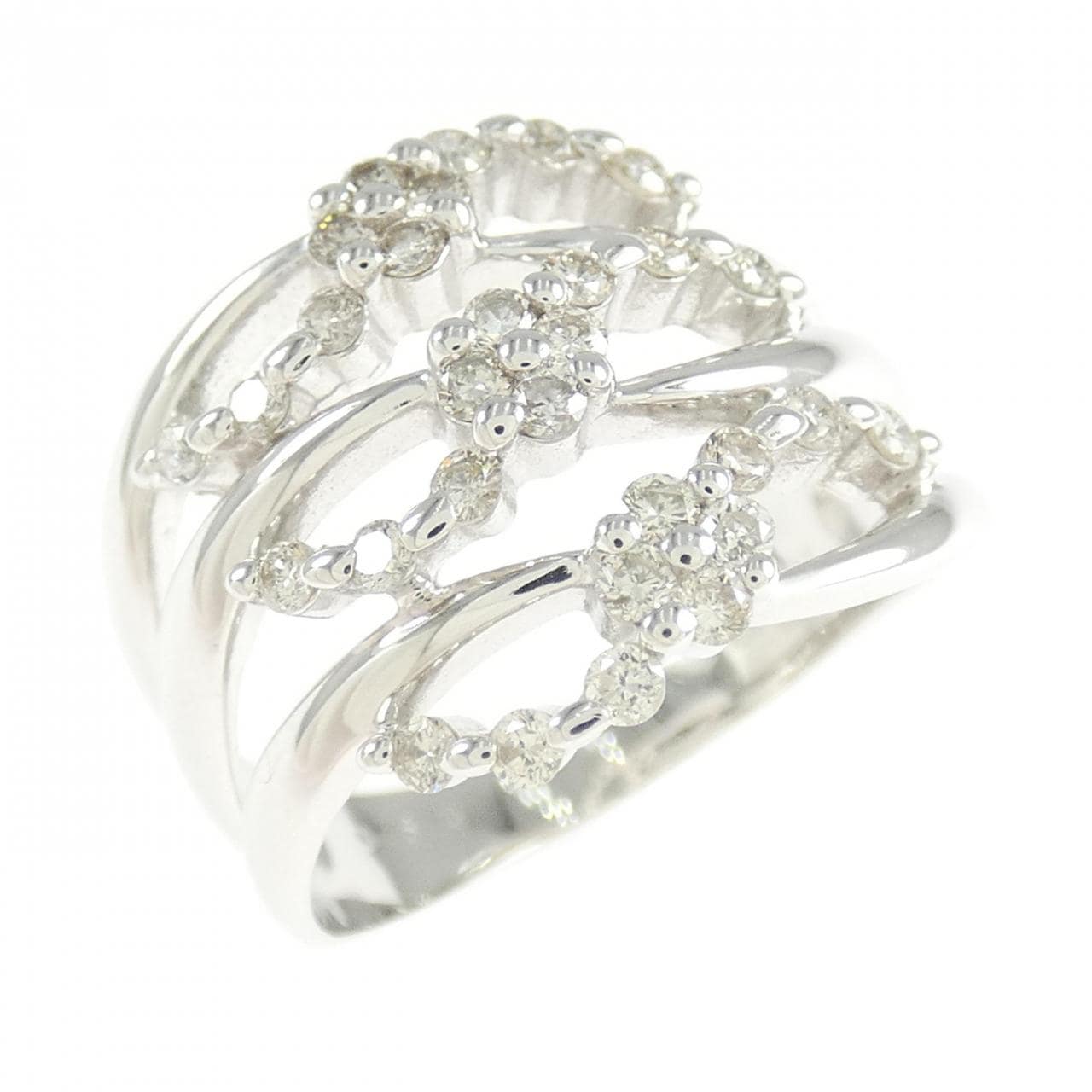 K18WG ダイヤモンド リング 0.50CT