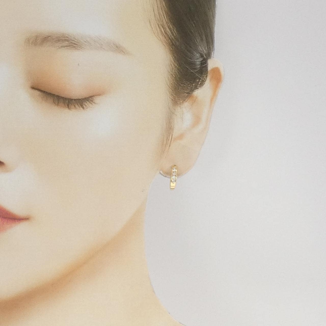 K18YG ダイヤモンド ピアス 0.32CT