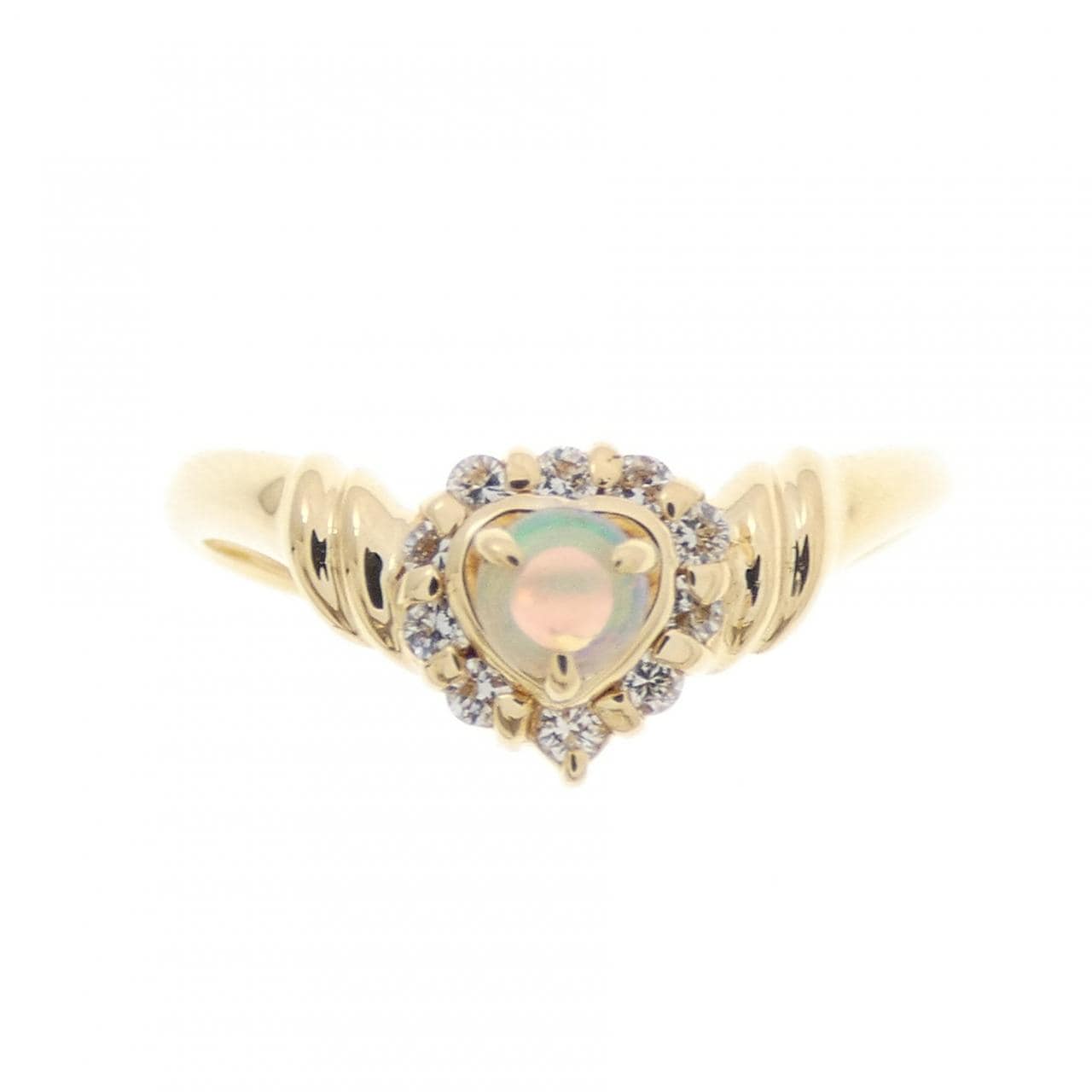 K18YG オパール リング