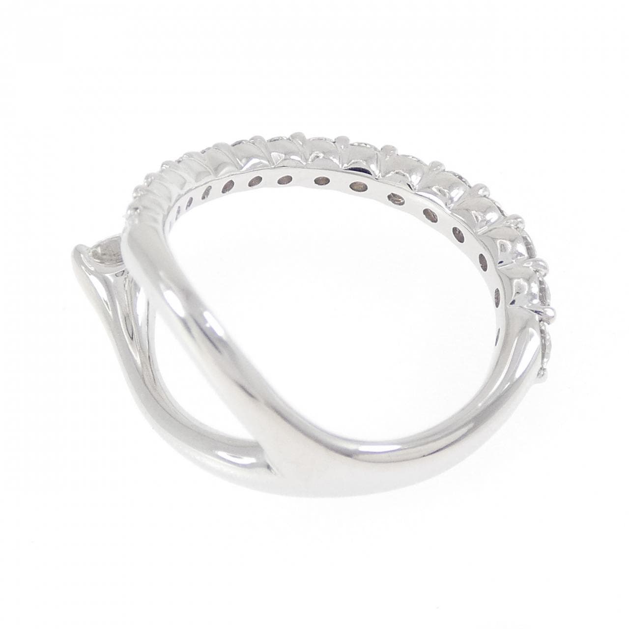 PT900 ダイヤモンド ピンキーリング 0.58CT