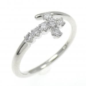 PT900 クロス ダイヤモンド リング 0.14CT