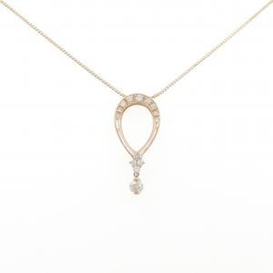 K18PG ダイヤモンド ネックレス 0.20CT