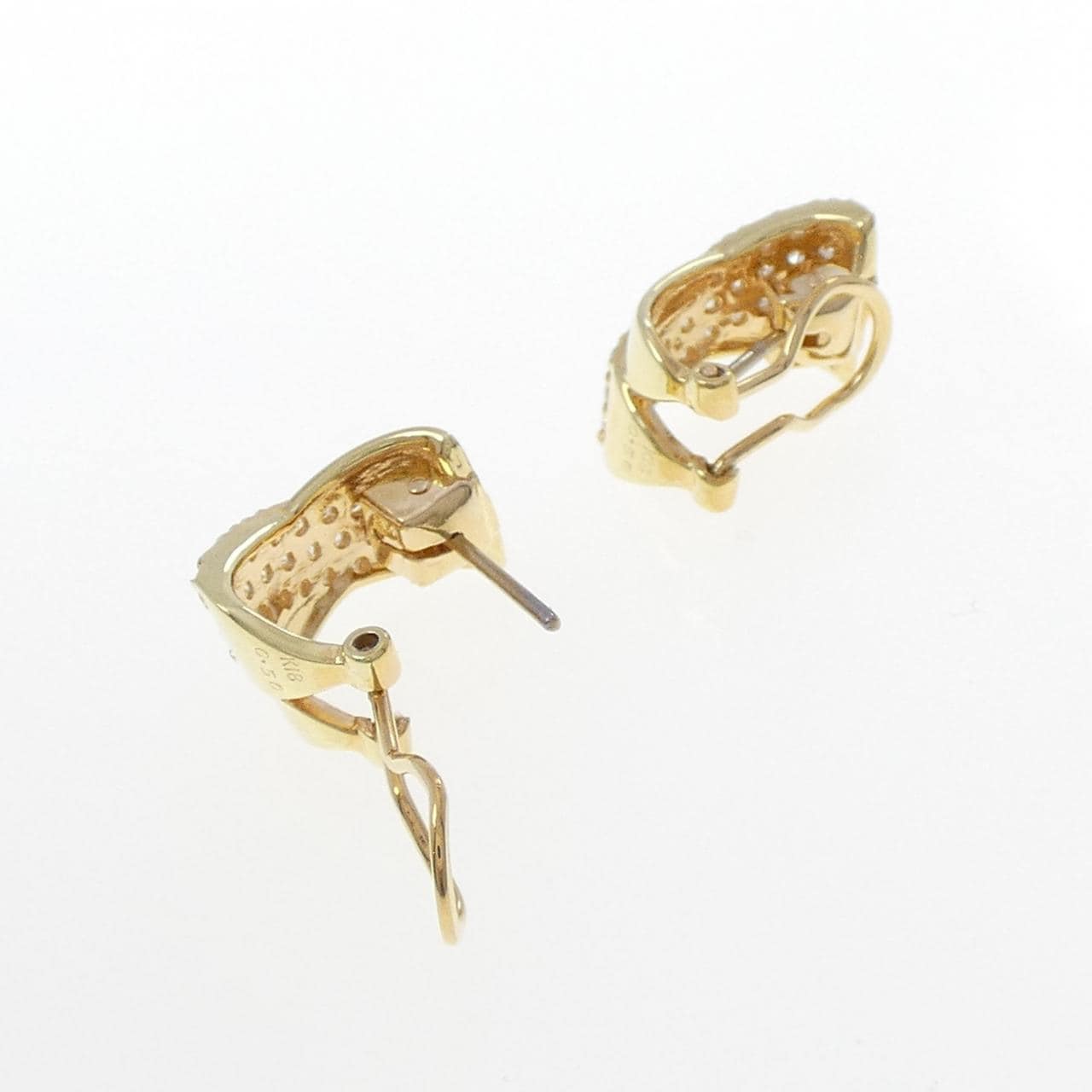 K18YG パヴェ ダイヤモンド ピアス/イヤリング 1.00CT