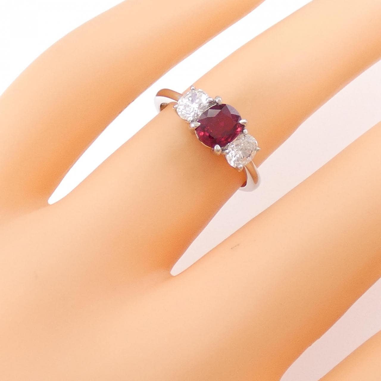 PT ルビー リング 0.68CT