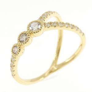 【新品】K18YG ダイヤモンド リング 0.22CT