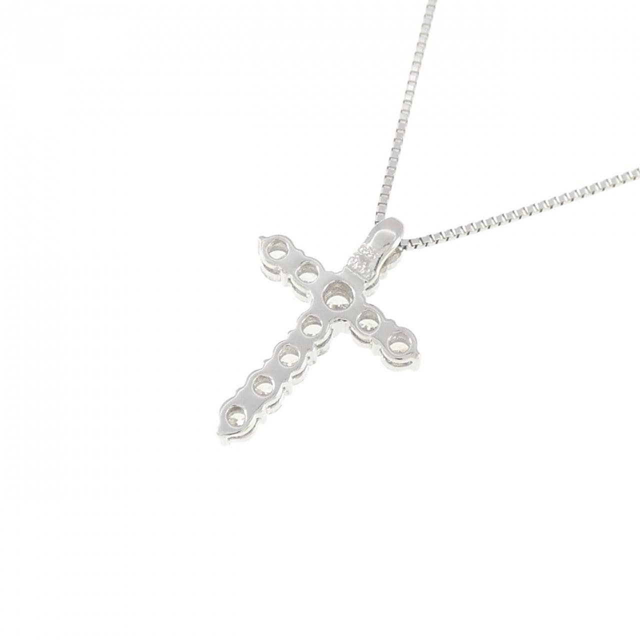 PT900/PT850 クロス ダイヤモンド ネックレス 0.55CT