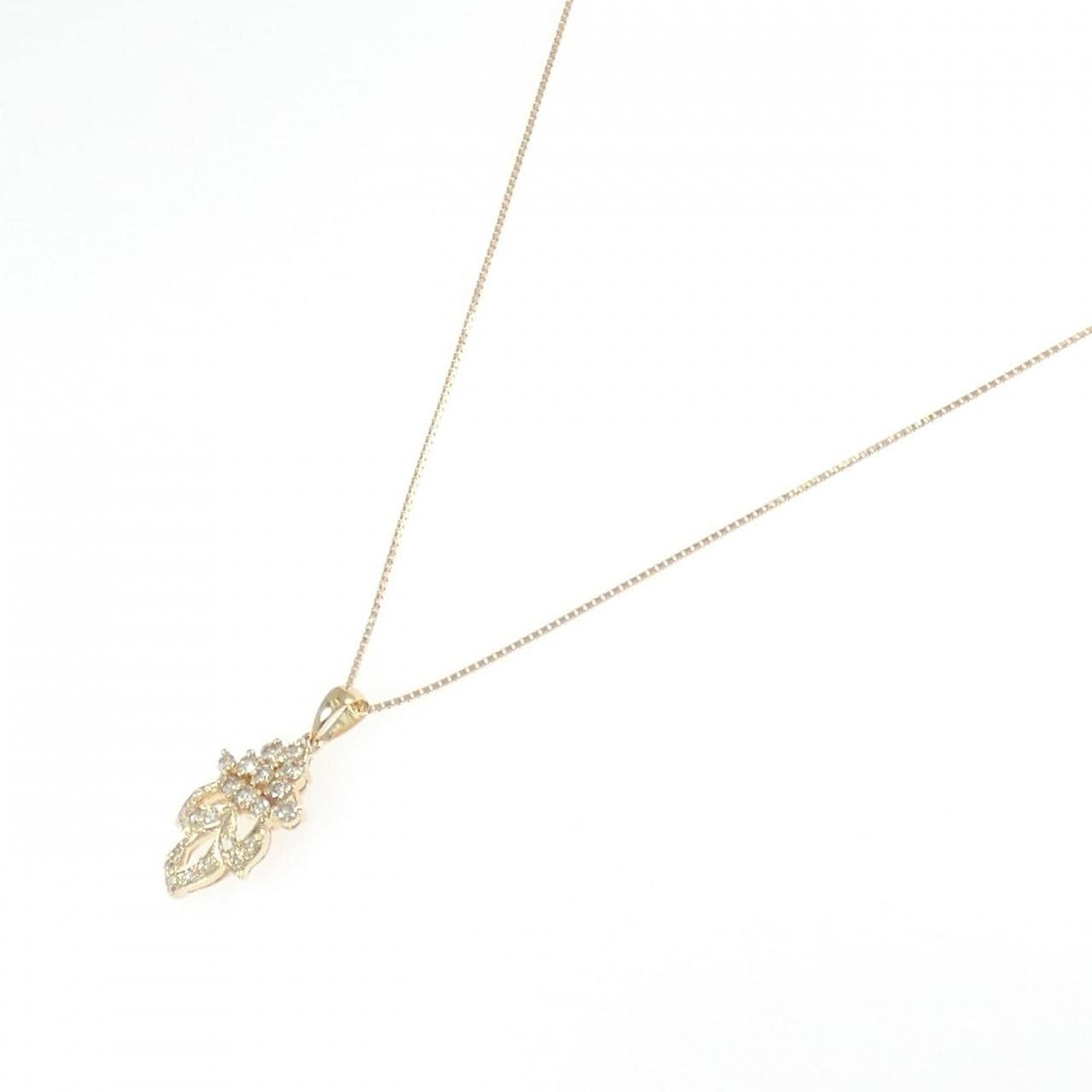 K18YG ダイヤモンド ネックレス 0.48CT