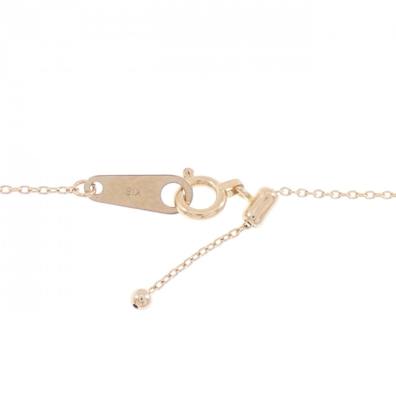 K18PG ダイヤモンド ネックレス 0.18CT