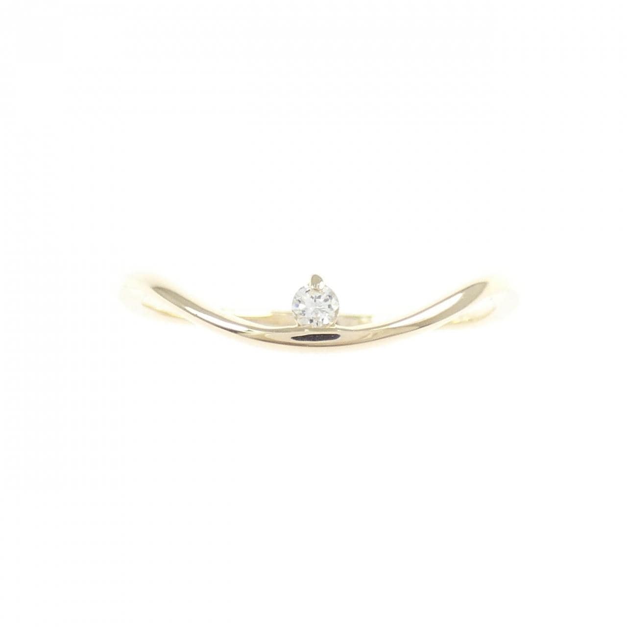 【リメイク】K10YG ダイヤモンド リング 0.03CT