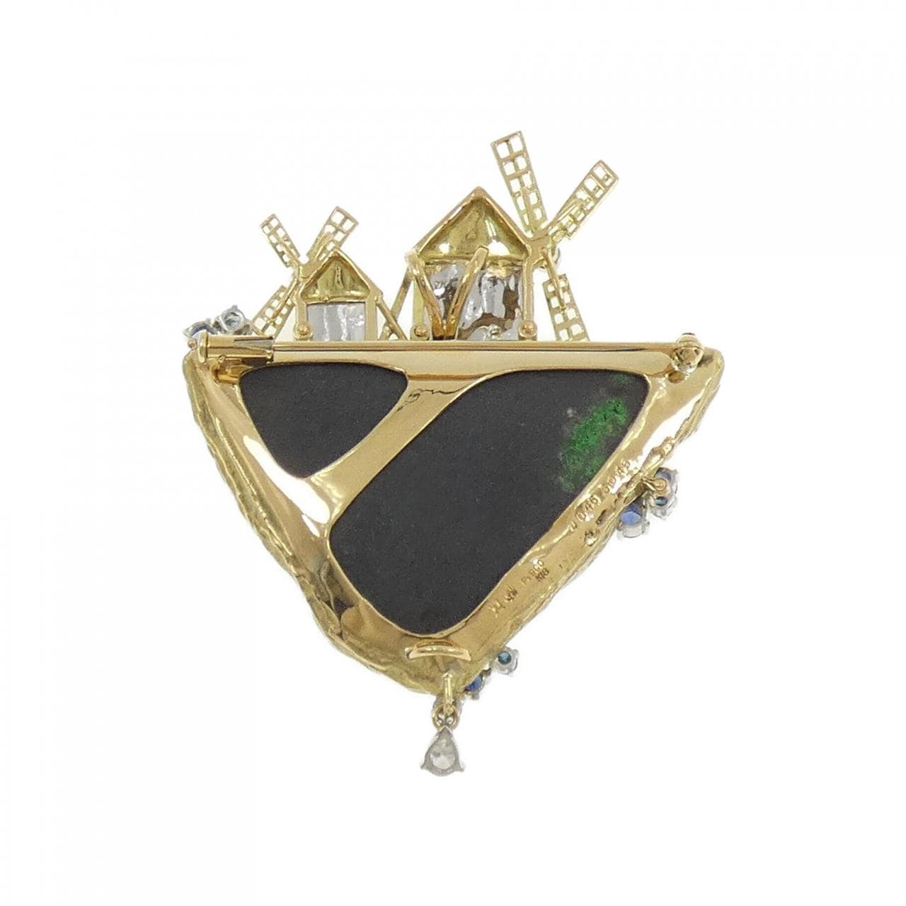 石川暢子 ガーネット  ブローチ