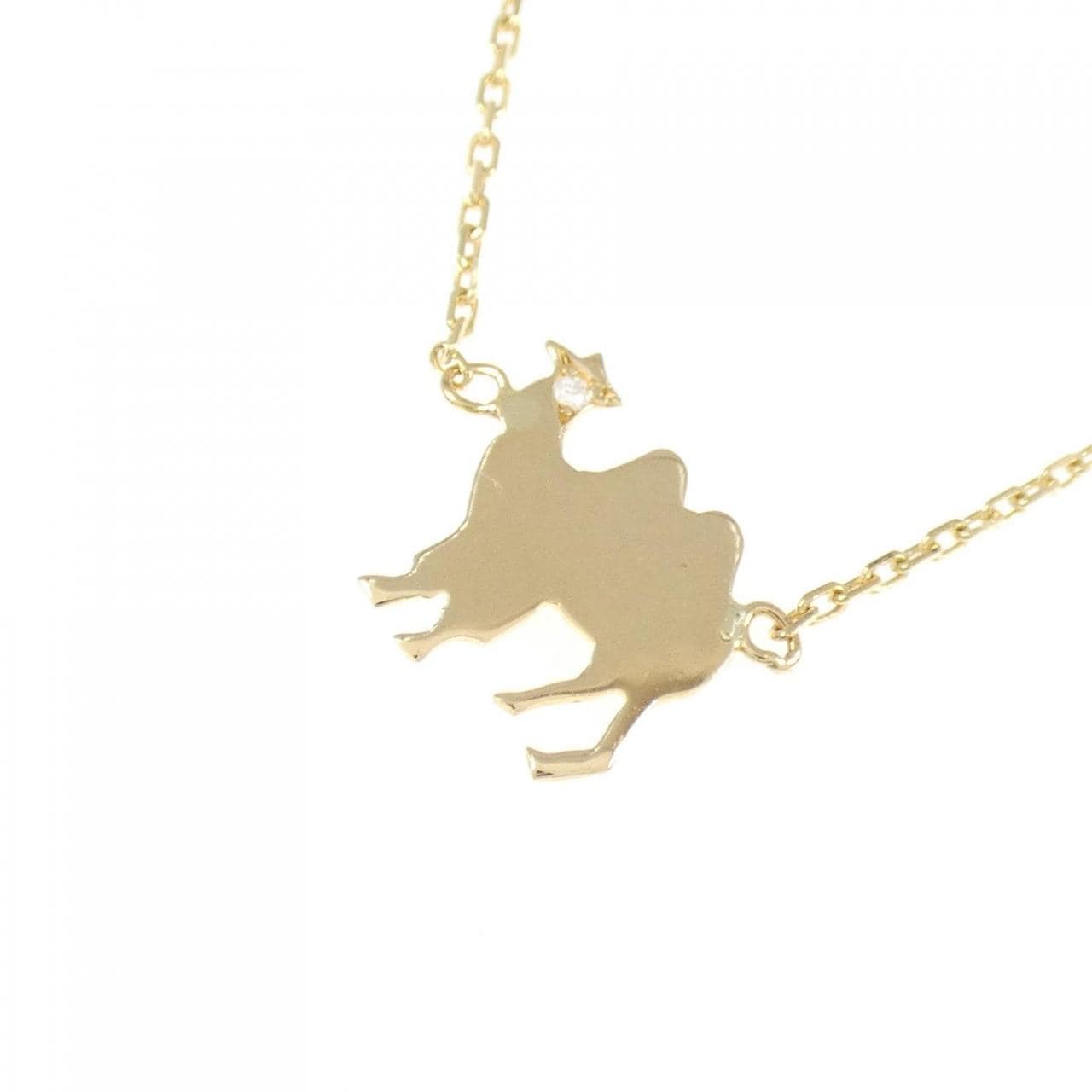 K18YG アニマル ダイヤモンド ネックレス