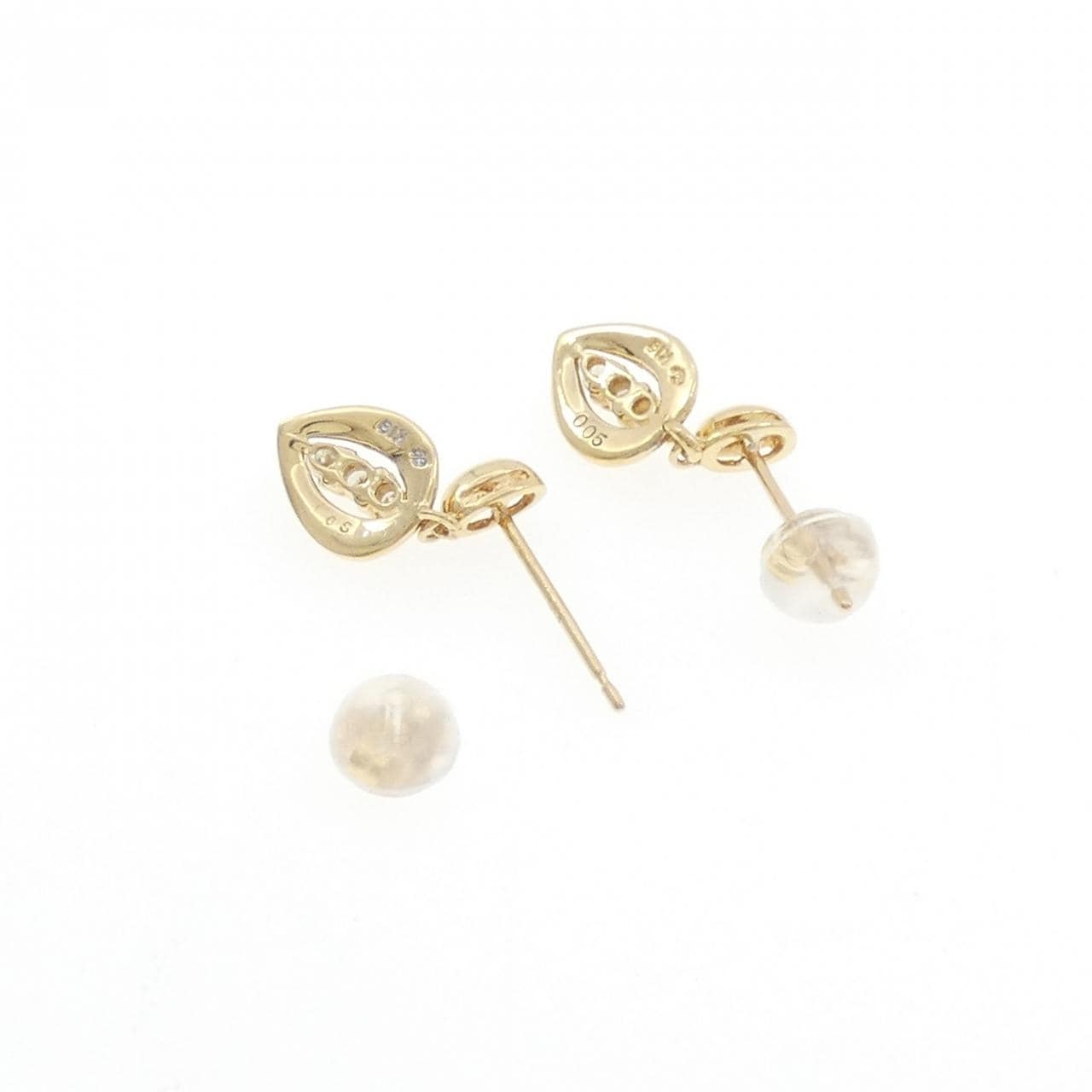 K18YG ダイヤモンド ピアス 0.10CT