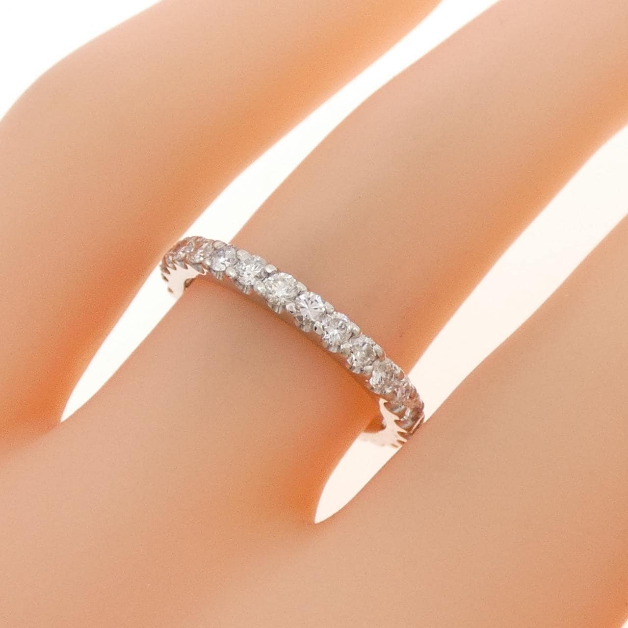 PT950 フルエタニティ ダイヤモンド リング 0.91CT
