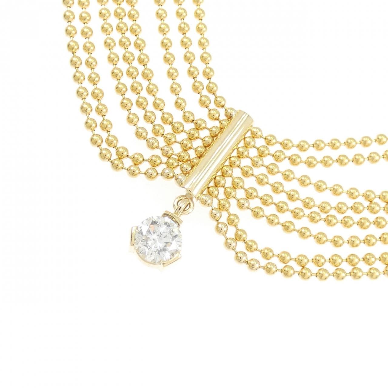 K18YG ダイヤモンド ネックレス 0.46CT
