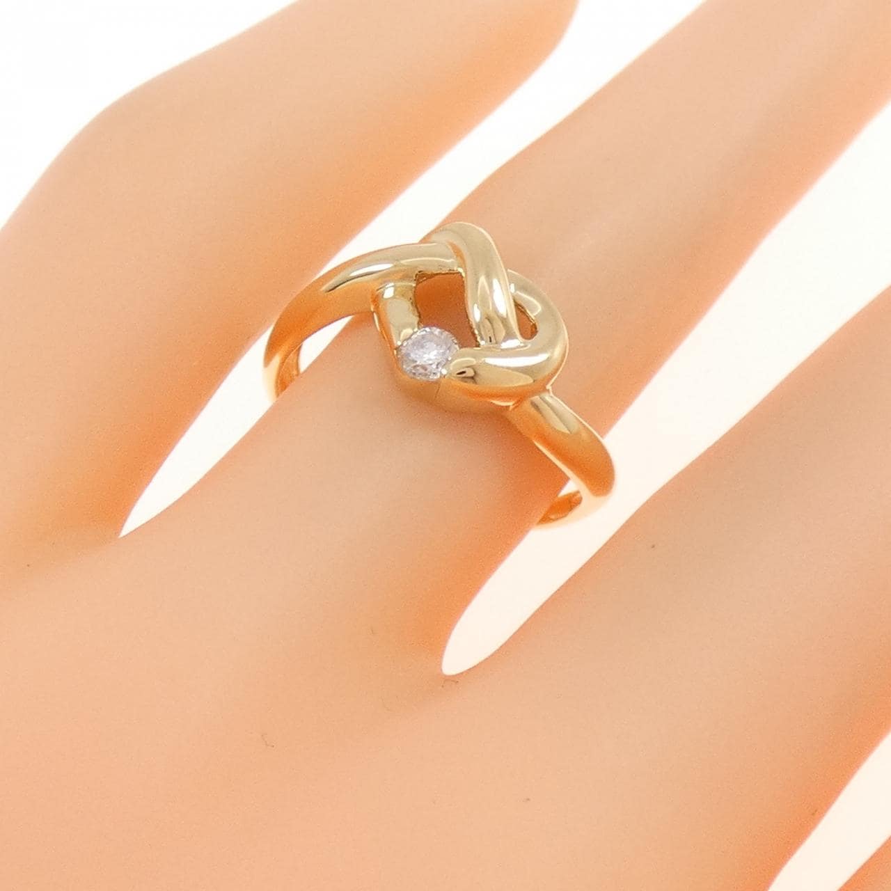 K18YG ダイヤモンド リング 0.098CT