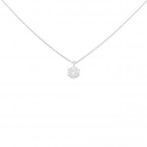 PT900/PT850 ダイヤモンド ネックレス 0.523CT F VS1 3EXT H&C