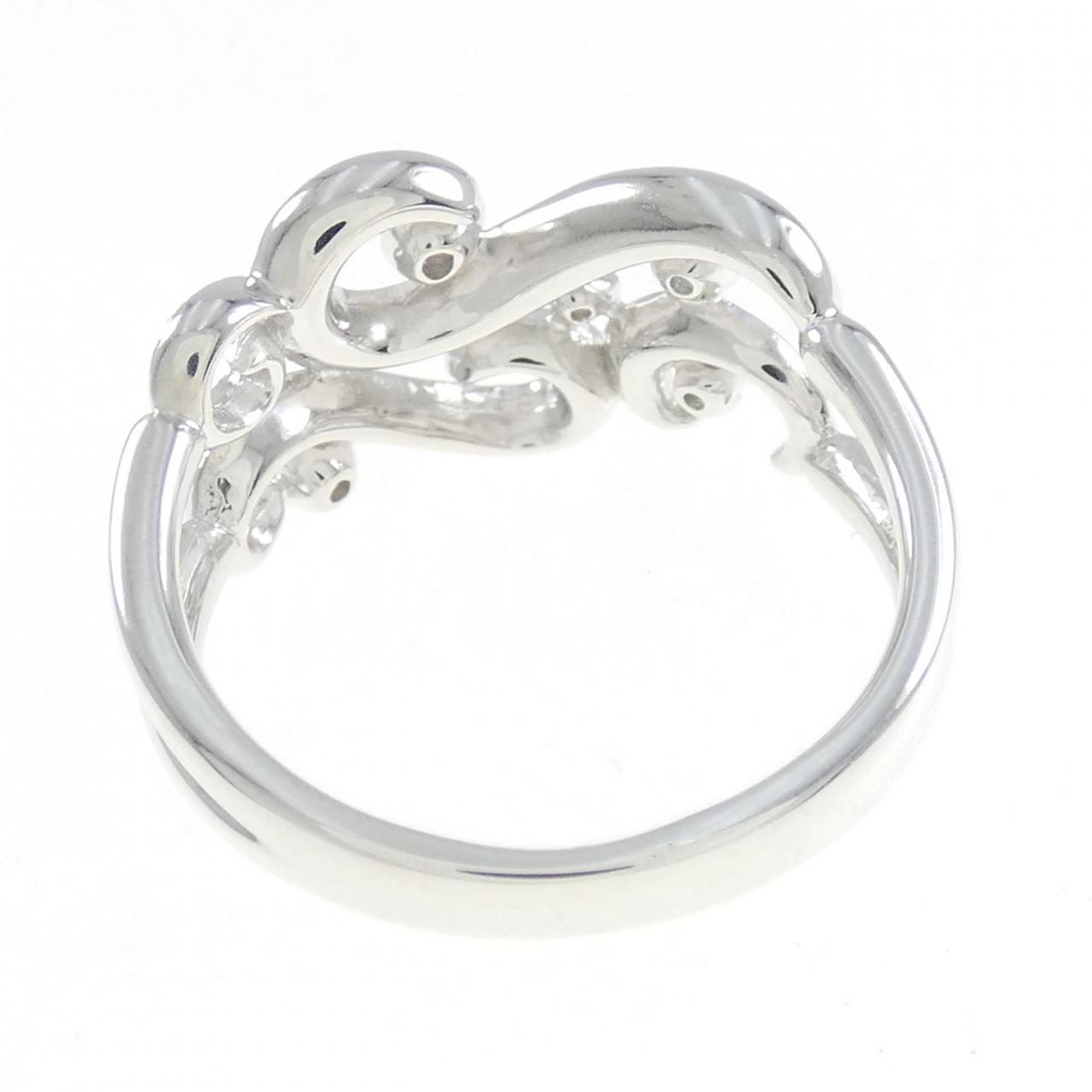 K18WG ダイヤモンド リング 0.17CT