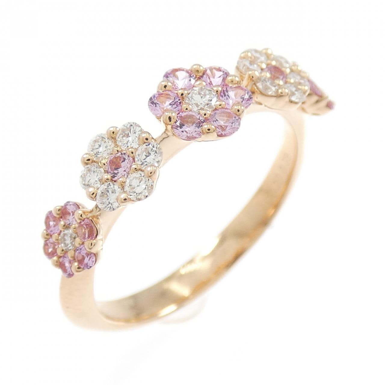 ポンテヴェキオ フラワー サファイヤ リング 0.28CT