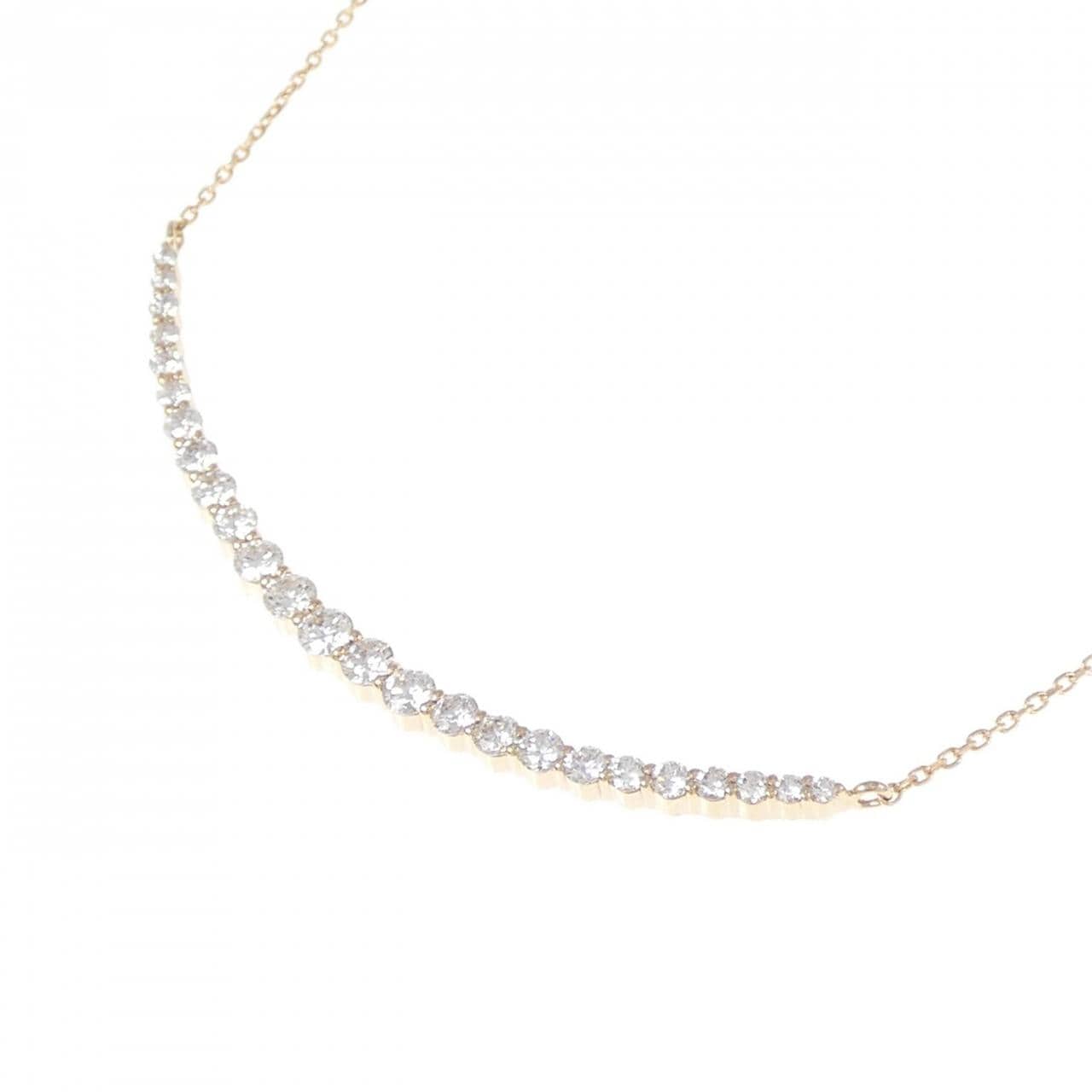 K18PG ダイヤモンド ネックレス 0.65CT