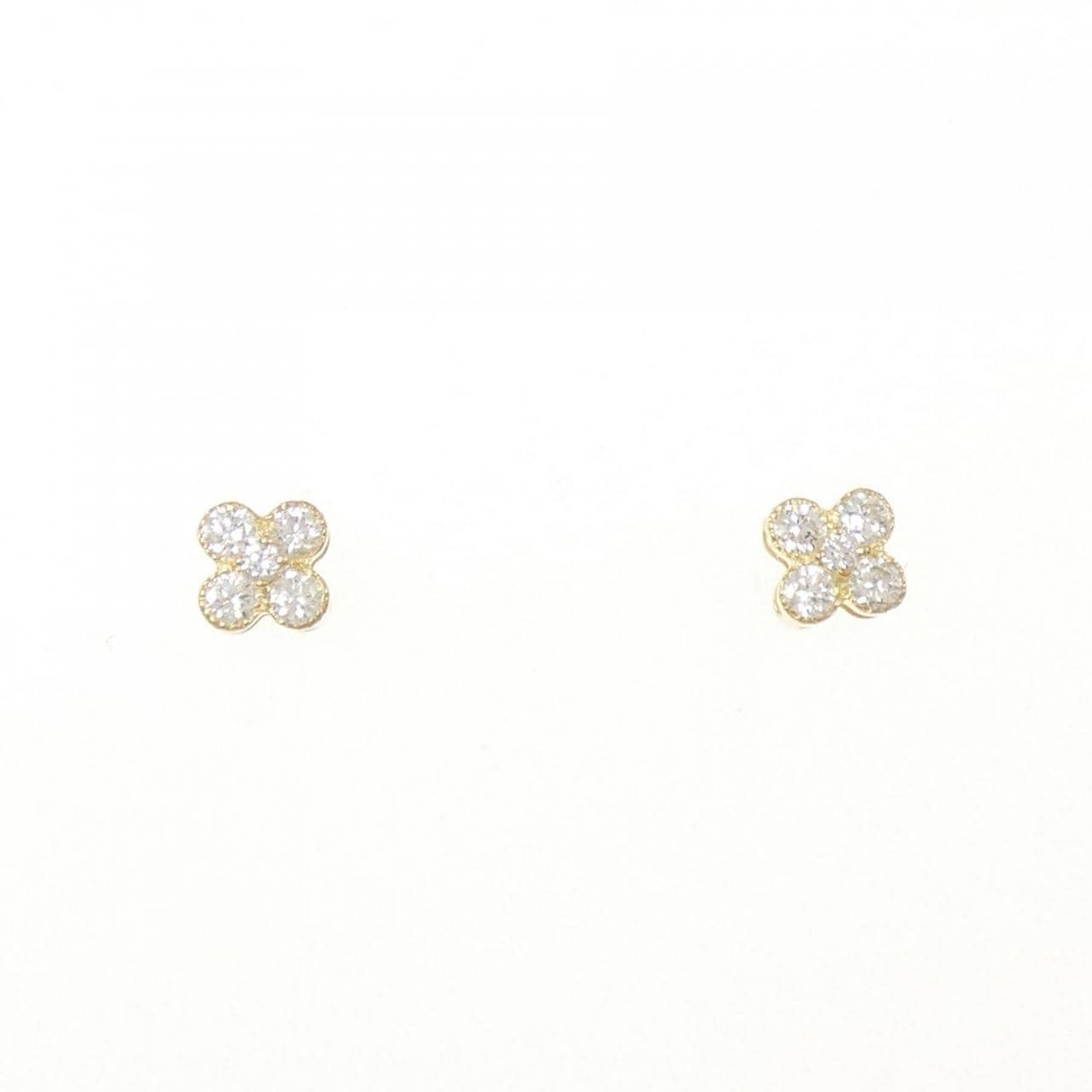 [再加工款] K18YG鑽石耳環0.20CT