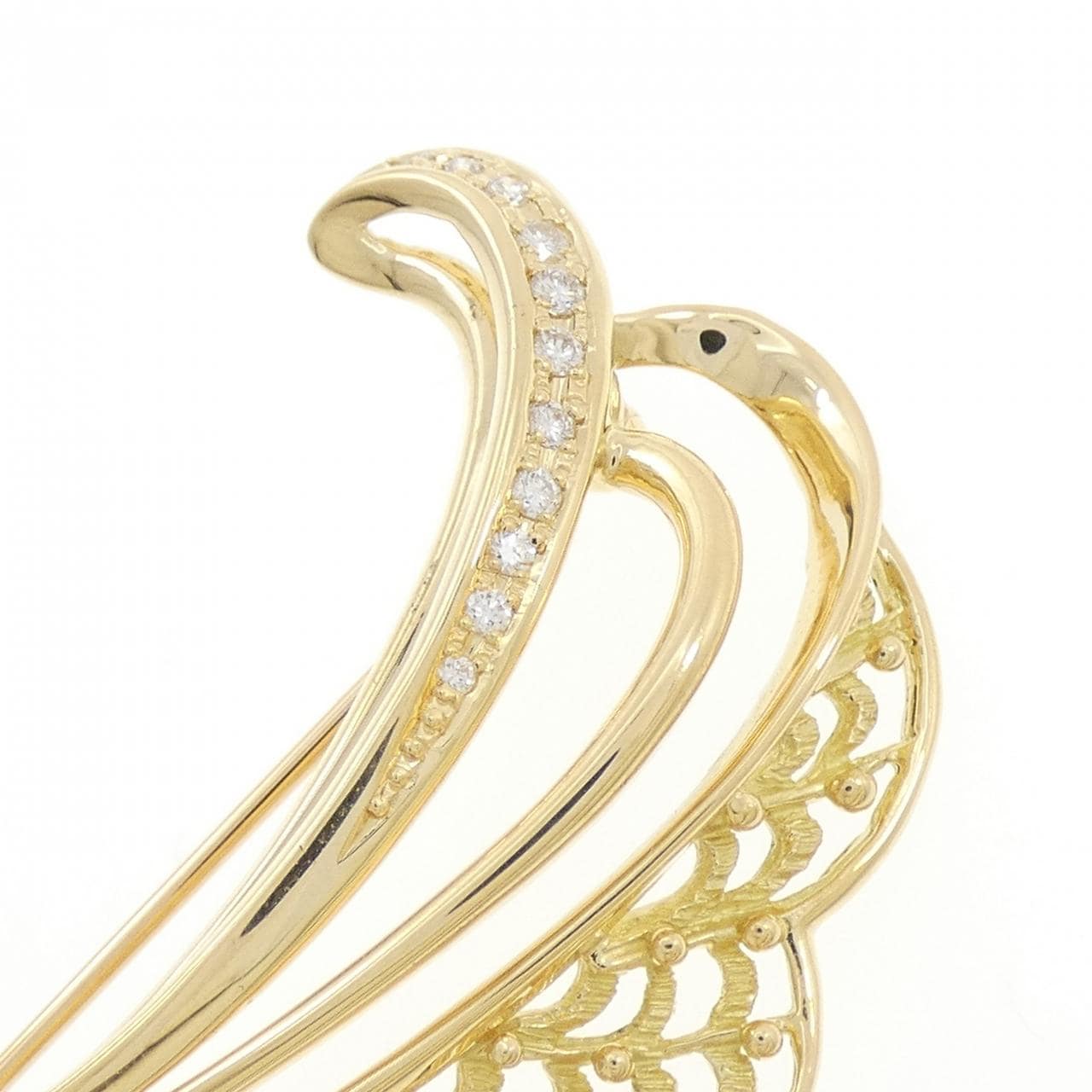 ギンザ タナカ ダイヤモンド ブローチ 0.16CT