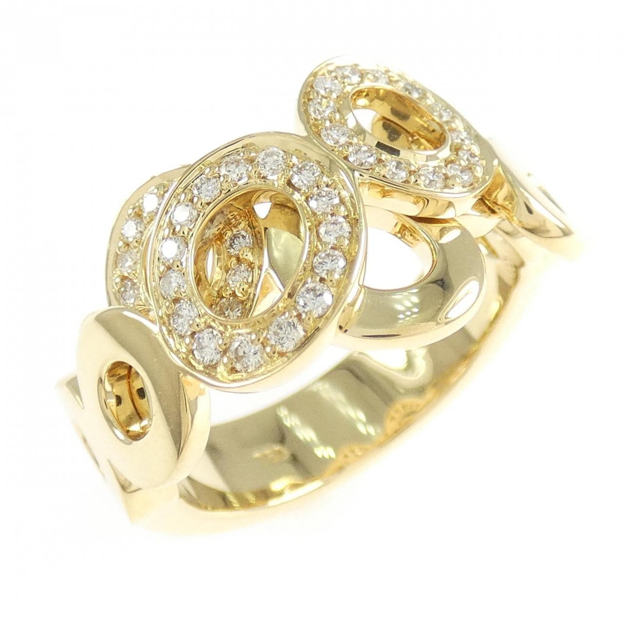 750YG ダイヤモンド リング 0.35CT