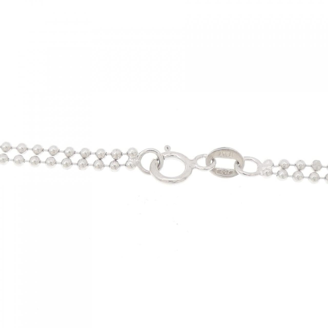 750WG フラワー ダイヤモンド ネックレス