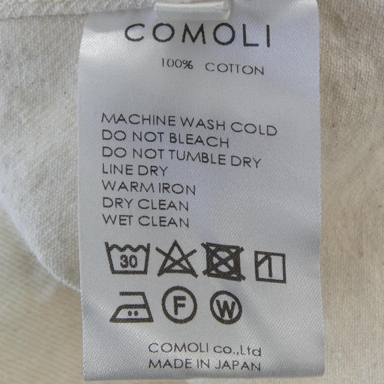 コモリ COMOLI T01-01005 ジャケット