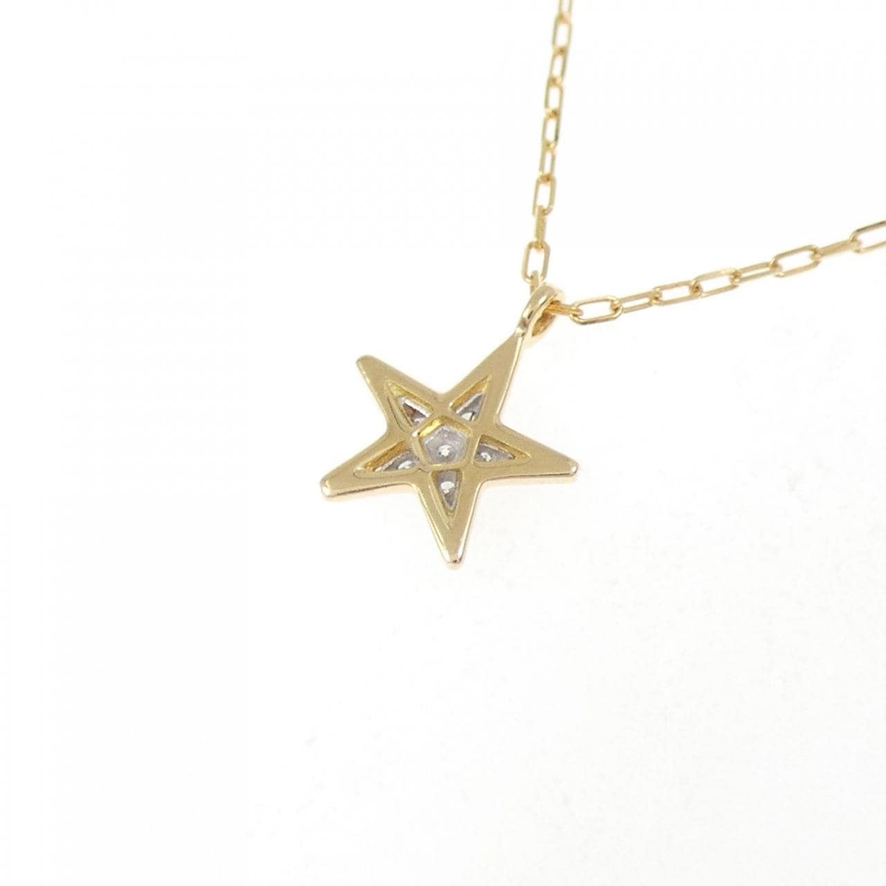スタージュエリー スター ダイヤモンド ネックレス 0.02CT