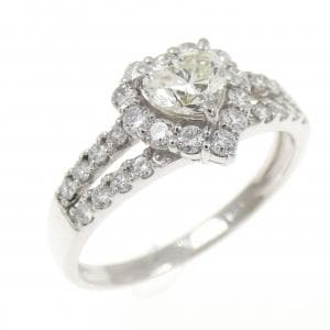 PT900 ハート ダイヤモンド リング 0.343CT