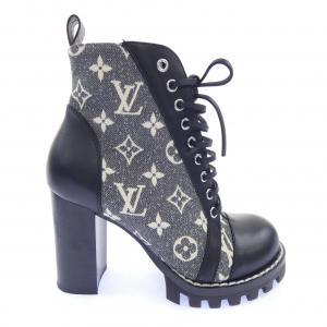 ルイヴィトン LOUIS VUITTON モノグラムデニム スタートレイルライン ブーツ