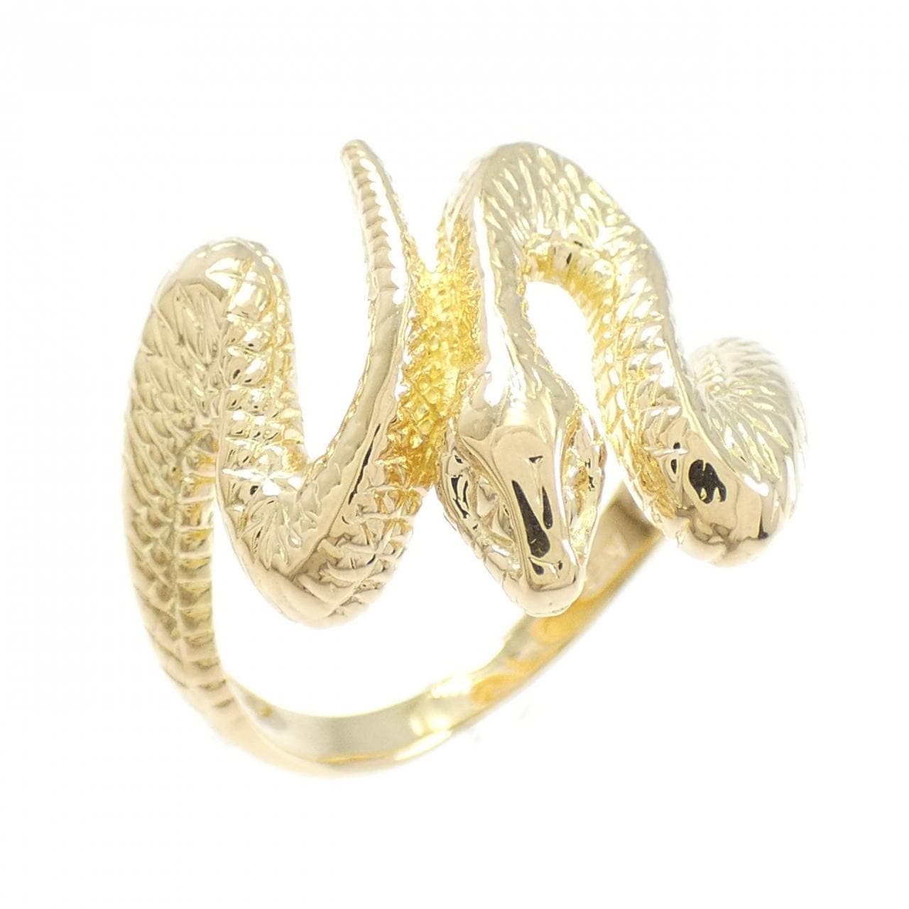 K18YG snake ring