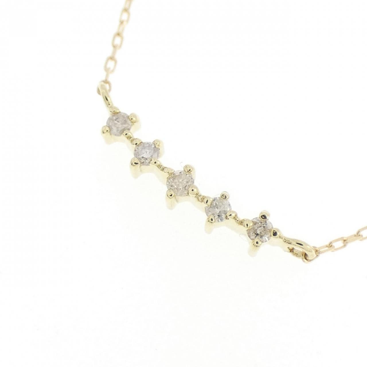 K10YG ダイヤモンド ネックレス 0.05CT