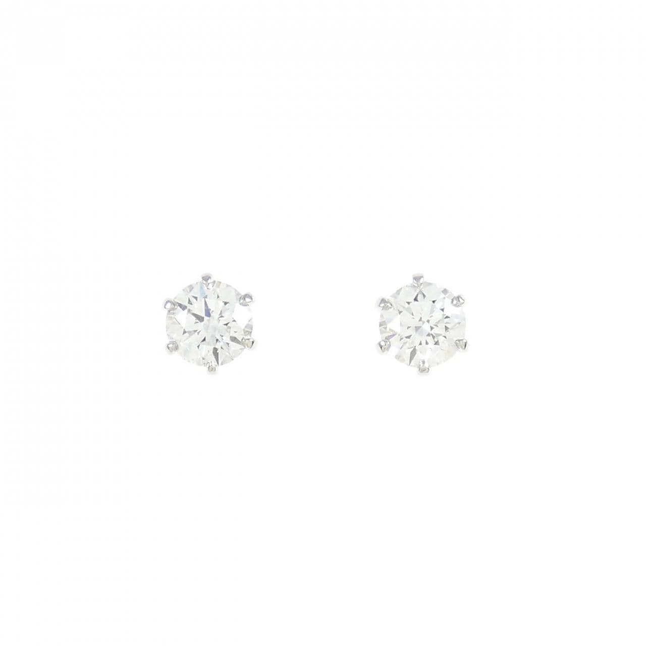 【リメイク】PT/ST ダイヤモンド ピアス 0.216CT 0.218CT D VVS1 3EXT-EXT H&C