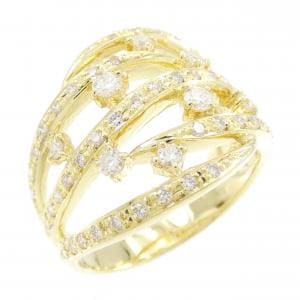 K18YG ダイヤモンド リング 0.60CT