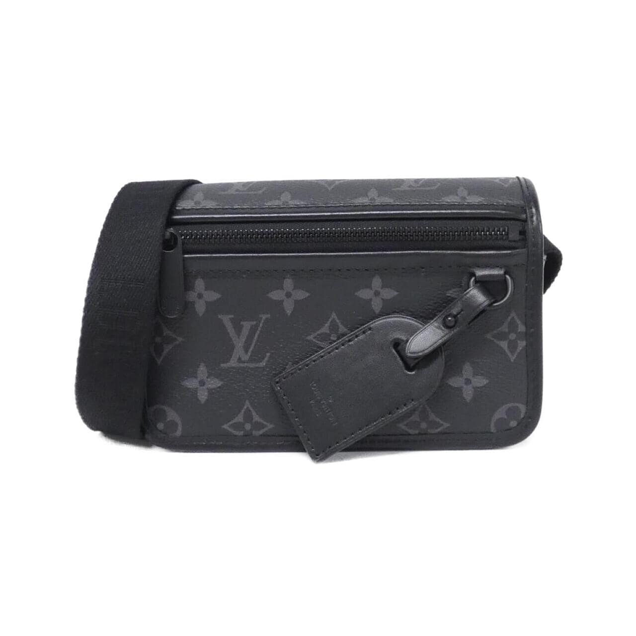 LOUIS VUITTON Monogram Eclipse Bosphore 穿戴式皮夾 M12599 單肩包