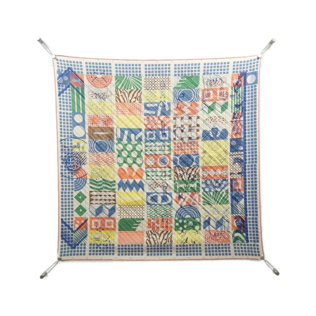 HERMES Twilly Au Carre Pleated Scarf 164127S