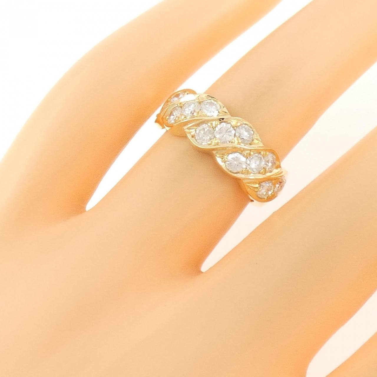 K18YG ダイヤモンド リング 1.00CT