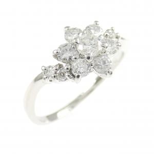 PT900 フラワー ダイヤモンド リング 0.44CT
