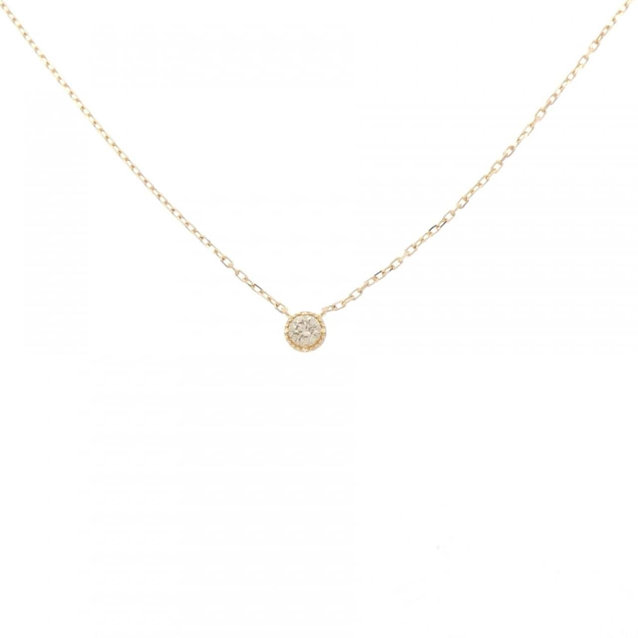 アガット ダイヤモンド ネックレス 0.07CT