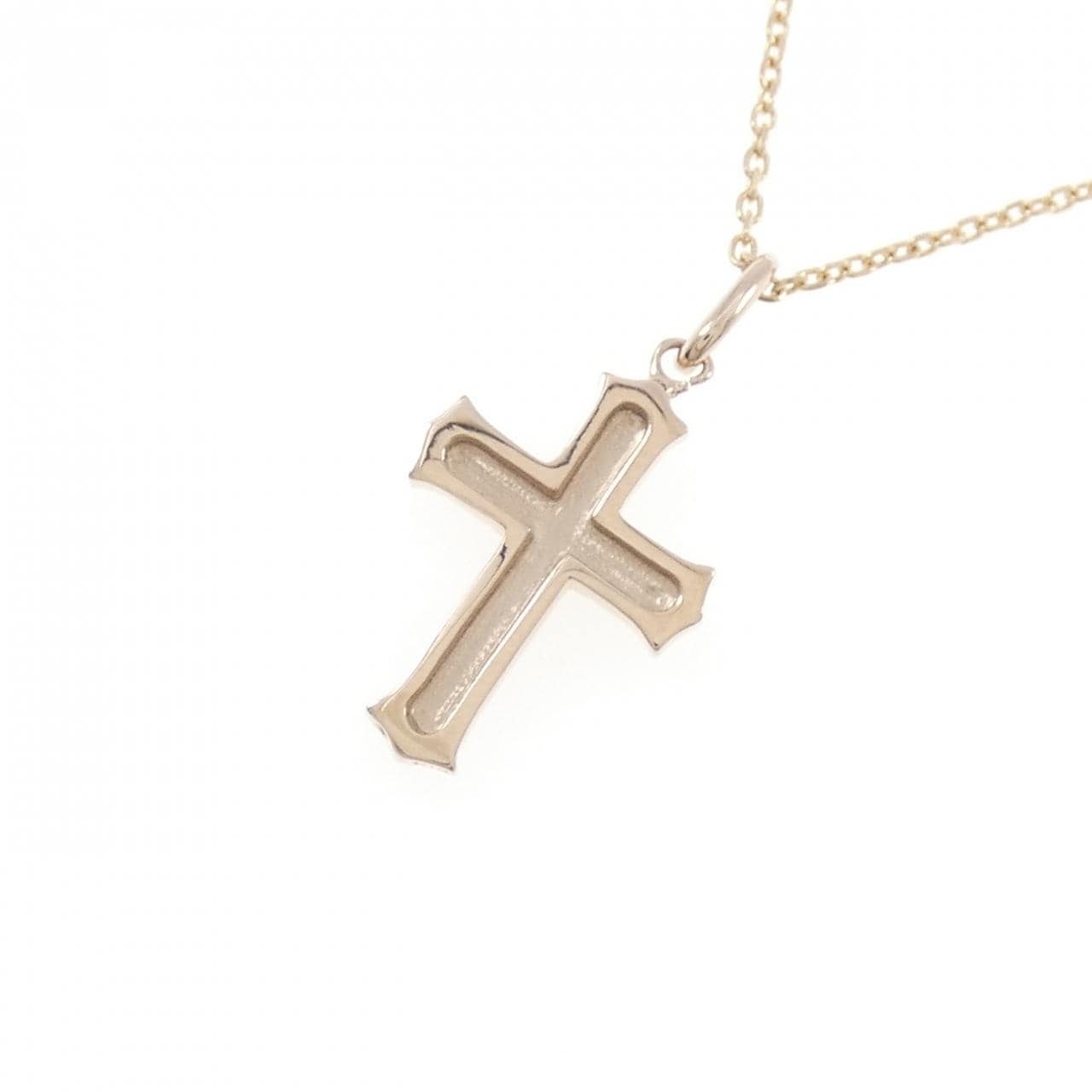 K18PG クロス ネックレス