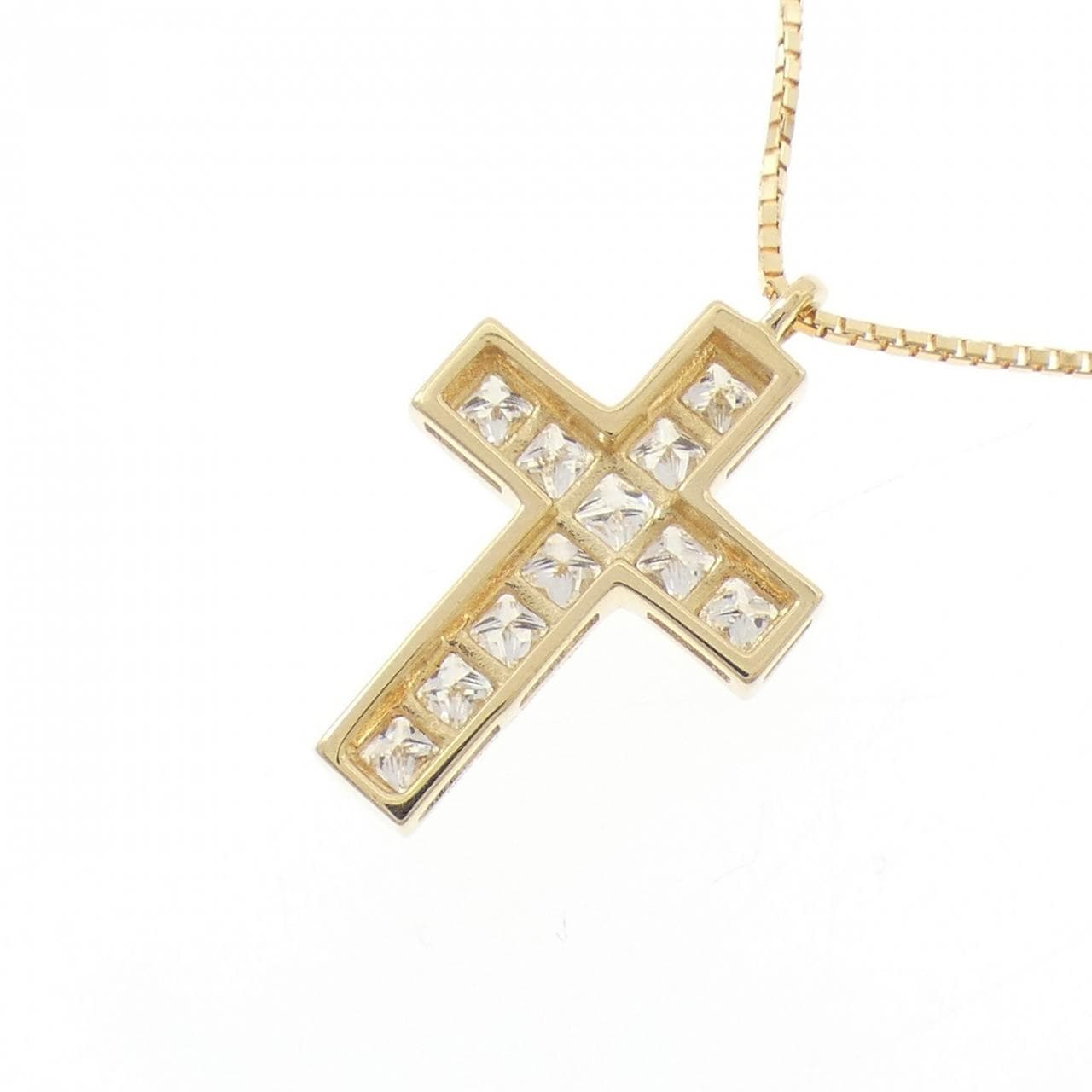 Yukizaki Rich Cross Necklace 0.50CT