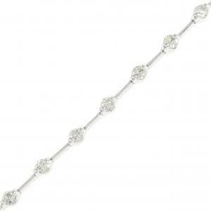 K18WG ダイヤモンド ブレスレット 2.00CT