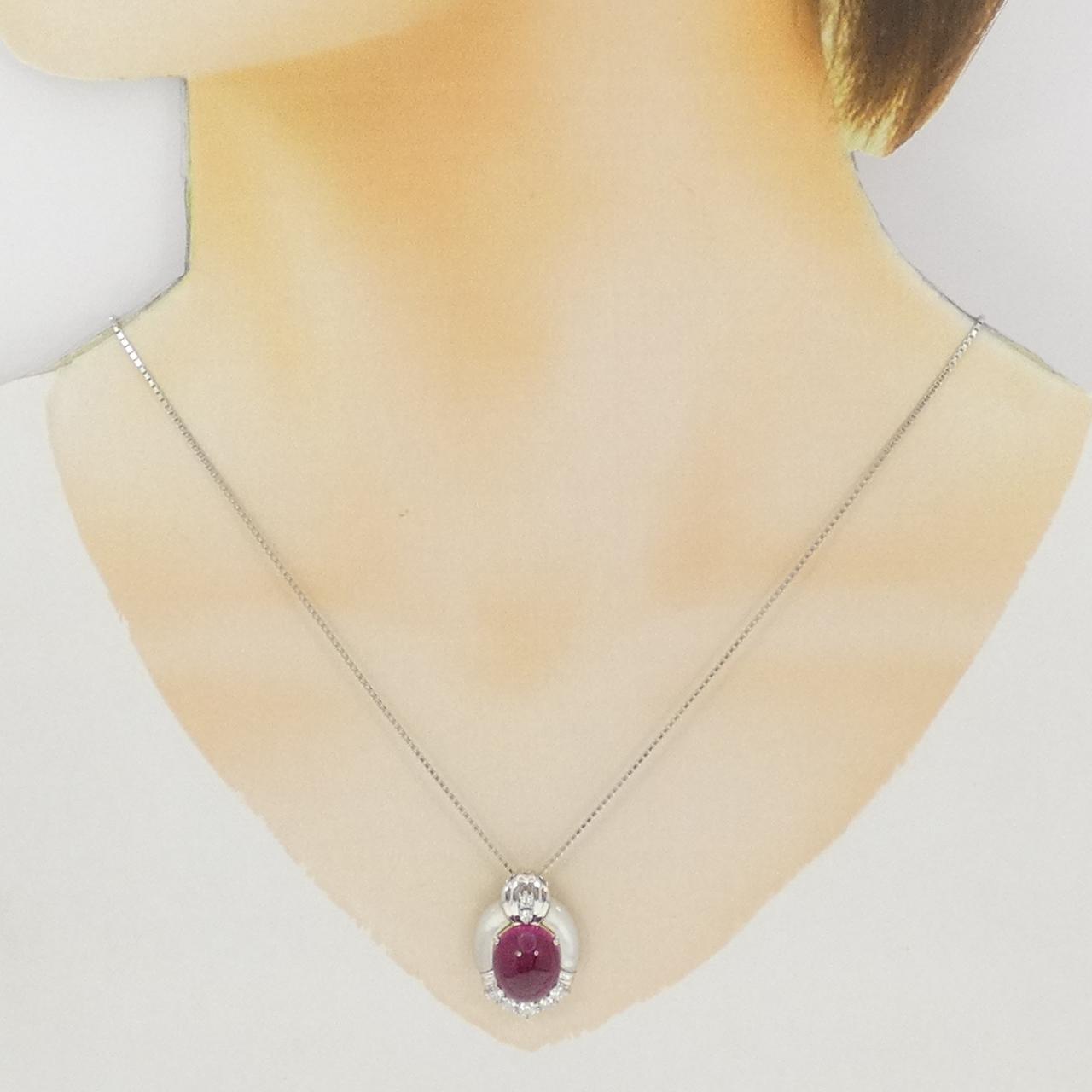 PT900/PT850 カラーストーン ネックレス